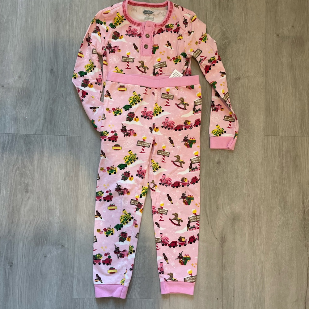 Mud Pie Baby Girls' Christmas Pajama Set - Toyland
